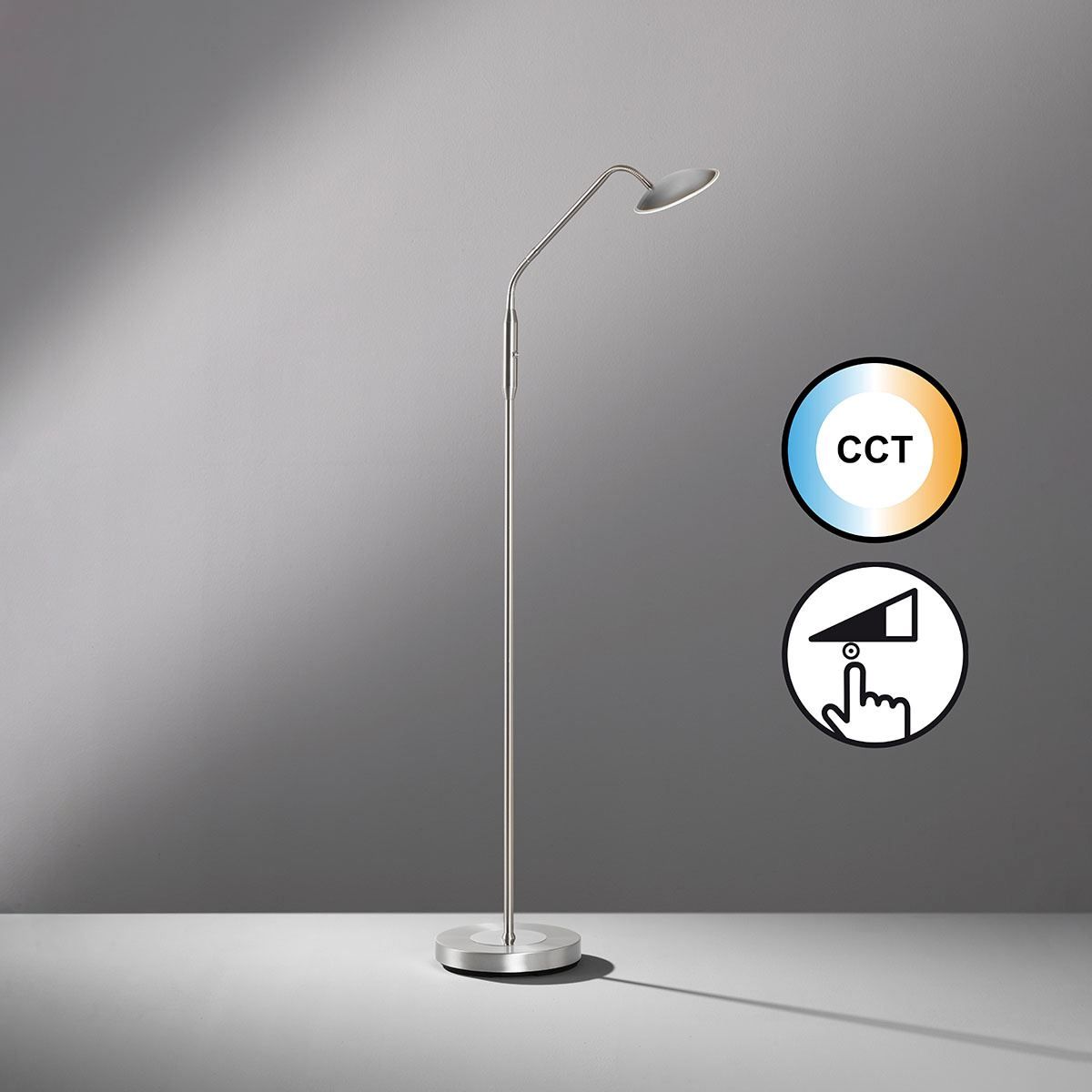 Lampade: LED Stehleuchte, Dimmer, 135 cm Höhe – Nuovo (secondo la descrizione) da Kreuzlingen venduto da Smart-Light