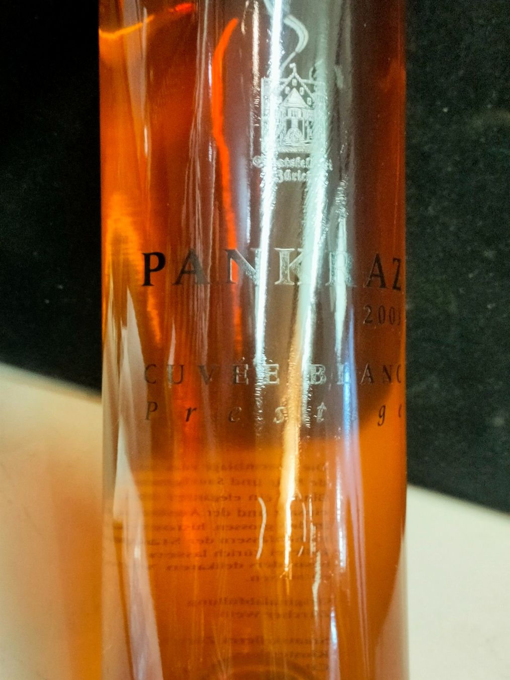 Vino: PANKRAZ 2003 – Nuovo (secondo la descrizione) da Genève venduto da Leboucheoreilles 1