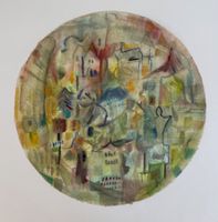 Rundes Aquarell von Heinz-Peter Kohler