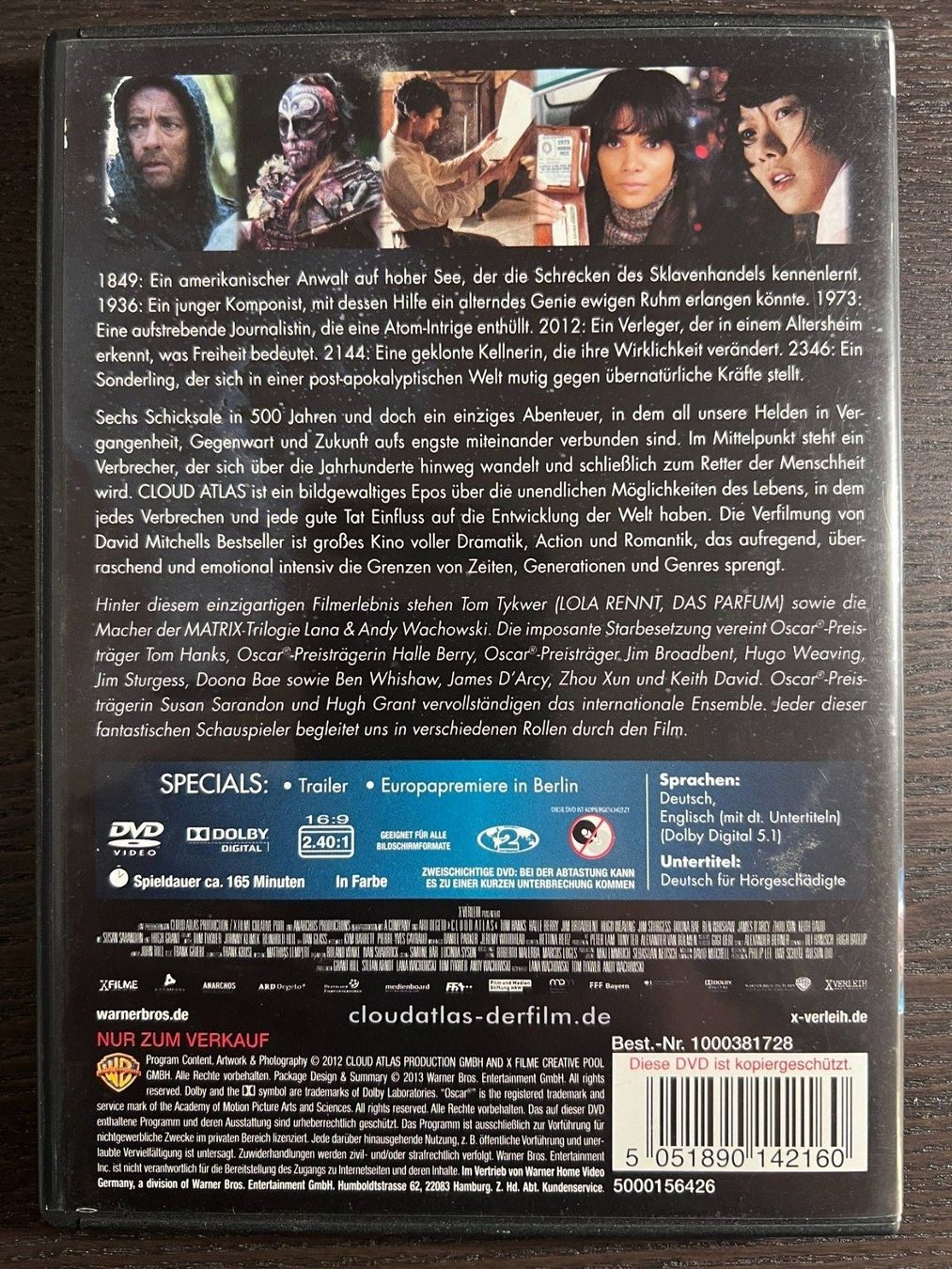 Tous les DVDs: Cloud Atlas – D'occasion à Zürich par FilmFreunde 1
