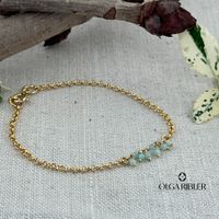 Amazonite Armband by Olga Ribler Silber 925 gelbvergoldet