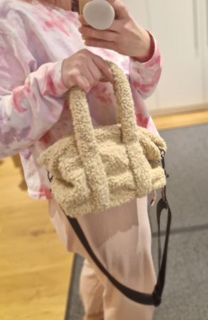 Zara Tasche Teddy Beige