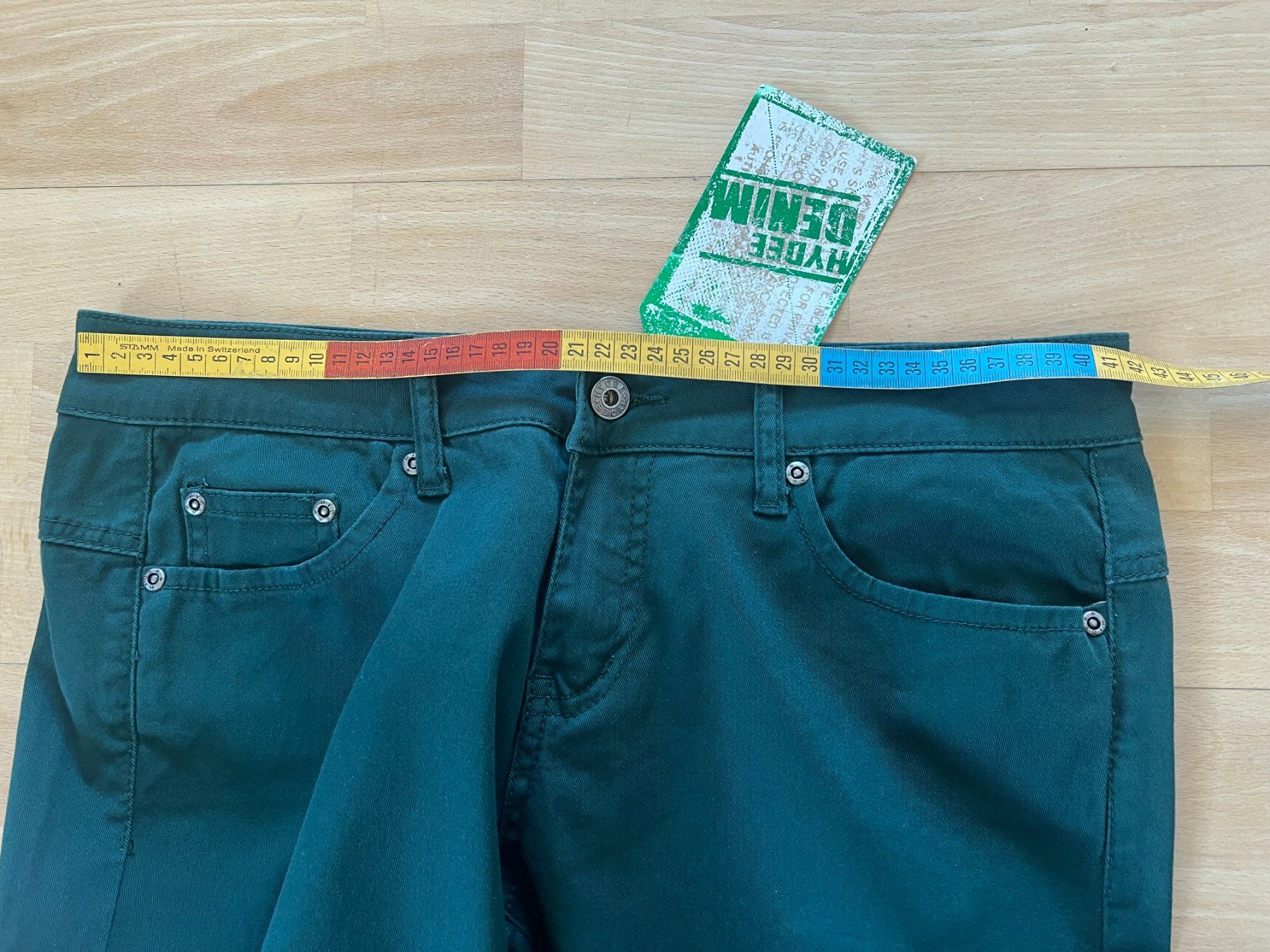 Pantaloni: HYDEE Damen Hose, Gr. 40, Dunkelgrün, NEU – Nuovo e nell'imballaggio originale da Worb venduto da farben20zauber 4