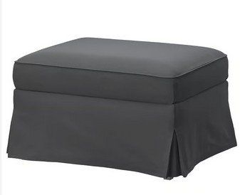 Tissus: Hockerbezug EKTORP von Ikea dunkelgrau – Neuf (Voir description) à Glattbrugg par Ariel012