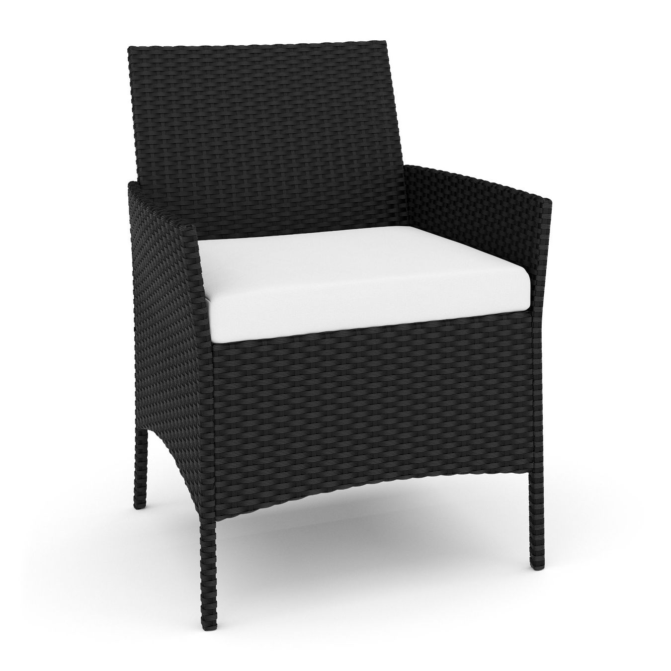 Tischset: Gartenset Rattan MOLDE schwarz/beige – Neu und originalverpackt aus Baar von KardosShop 6