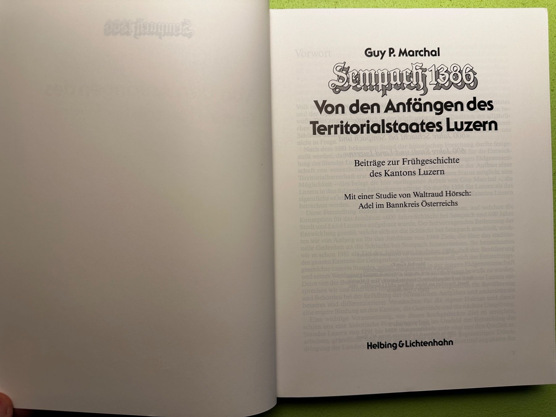 Livres: Guy P. Marchal: Sempach 1386. – D'occasion à Zürich par allp 2