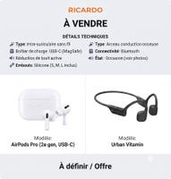 AirPods Pro (2e gen.) +  Urban Vitamin (conduction osseuse)
