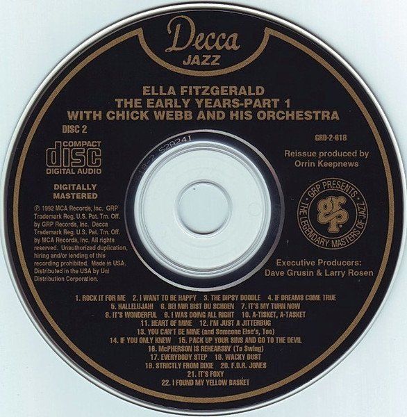 CD: box 2CD's - Ella Fitzgerald [Decca] Chick Webb Orchestra – Usato da Unterbäch VS venduto da soqun 3
