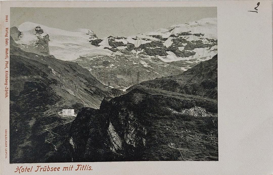 Cartoline postali: TRÜBSEE  -   HÔTEL  mit Titlis – Usato da Delémont venduto da Domdom1