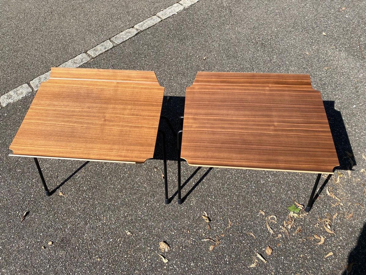 Horgen Glarus Tavoli: 2 Stapeltischli Hans Bellmann horgenglarus – Usato da Zürich venduto da wen_hq6t 3
