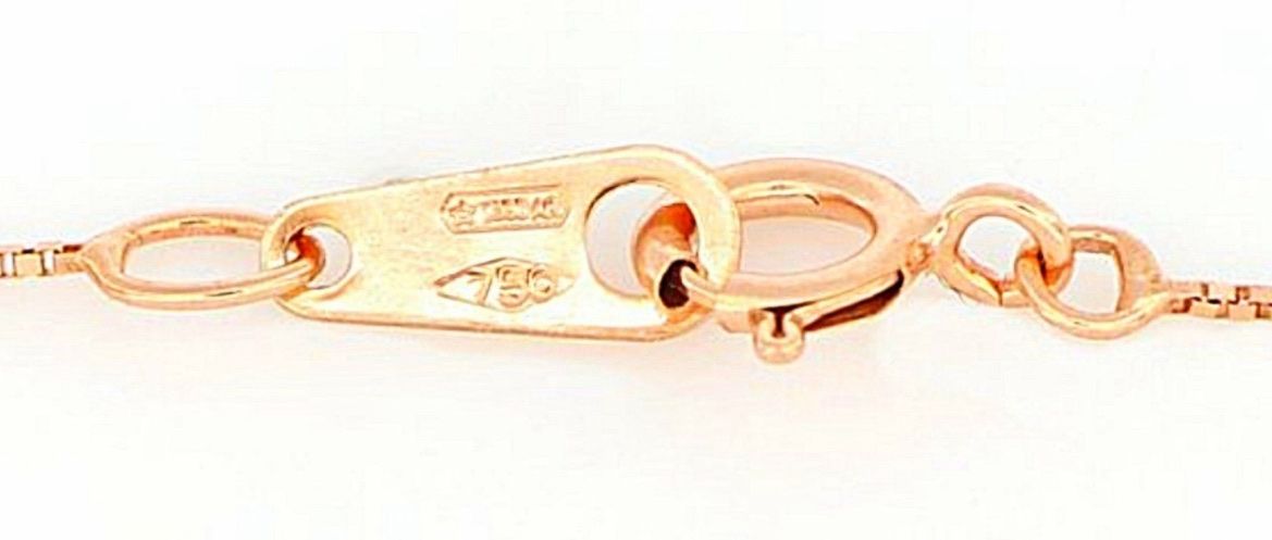 Catenine: 18K Roségold Collier mit Rhodolith Anhänger – Nuovo (secondo la descrizione) da Untersiggenthal venduto da TimeandShine 3