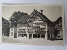 Ansichtskarte Gasthof Metzgerei Hirschen Heiden 1954 Rmu