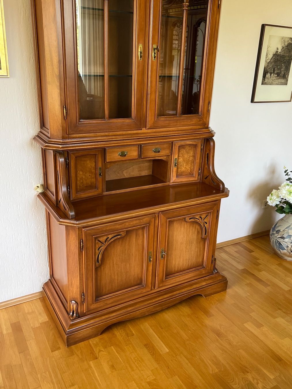 Vitrinen: Biedermeier Stilmöbel Sekretär Vitrine SELVA  + Versand – Gebraucht aus Gemünden von GEUENWALD 4