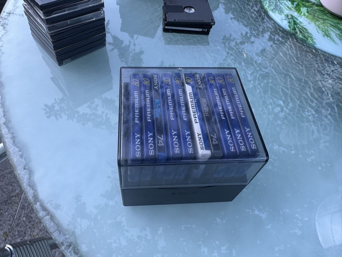 Sony Minidisc: 10 x Sony Mini Disc Premium 80 extra longplay – Nuovo e nell'imballaggio originale da Trimbach venduto da SABO-61 5