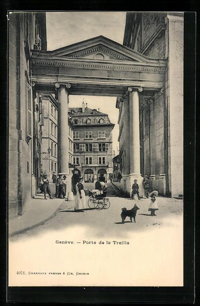 Cartoline postali: AK Genève, Porte de la Treille – Usato da Berlin venduto da bartko-reher