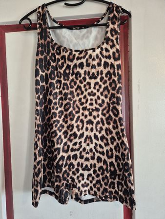 Leo-Print Sommer Jumpsuit, Grösse S,