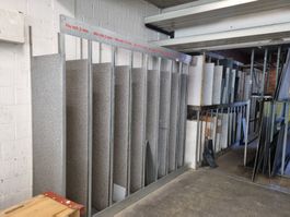 3. Grosses Metall-regal für Platten und Bleche