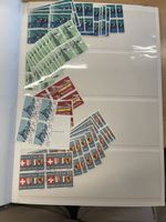 Briefmarken Schweiz Sammlung Helvetia diverse Viererblocks