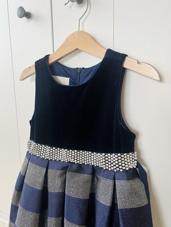 104 Kleid marine blau elegant