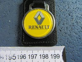 RENAULT AUTO LOGO SCHLÜSSELANHÄNGER LEDRIG
