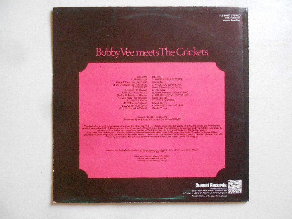 Schallplatten: BOBBY VEE MEETS THE CRICKETS – Gebraucht aus Bex von Giorgiob 1