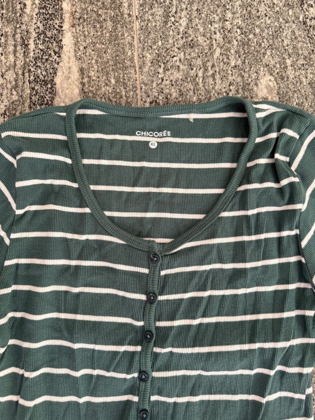 Maglioni & Felpe: Green striped chicoree womens cardigan – Usato da S. Vittore venduto da via_h2nb 1