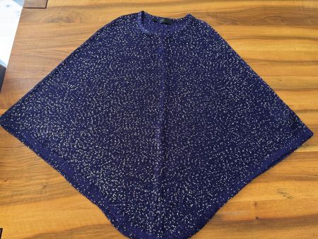 Damen-Poncho, violett über und über mit Pailletten, Onesieze