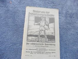 Schweiz.Bauernkrieg,1913,Burkhard Mangold,Leuenberger,Bund