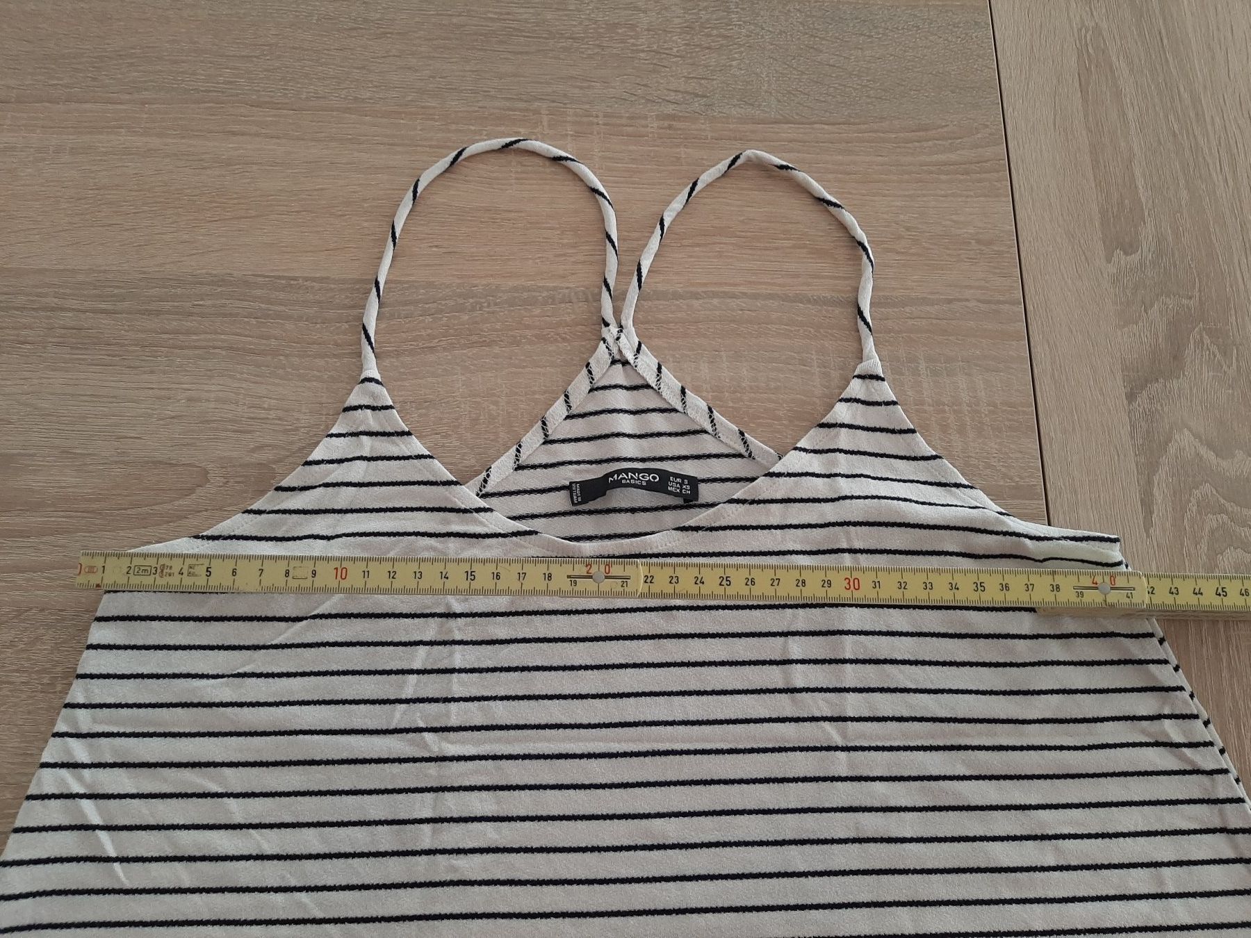 Mango Top: Top gestreift weiss / schwarz Gr. S – Usato da Menziken venduto da Rien1 1