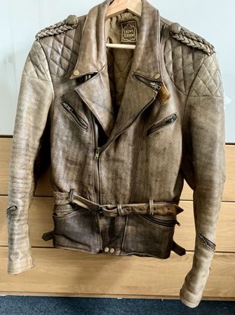 Vintage Töff-Lederjacke - Gr. M