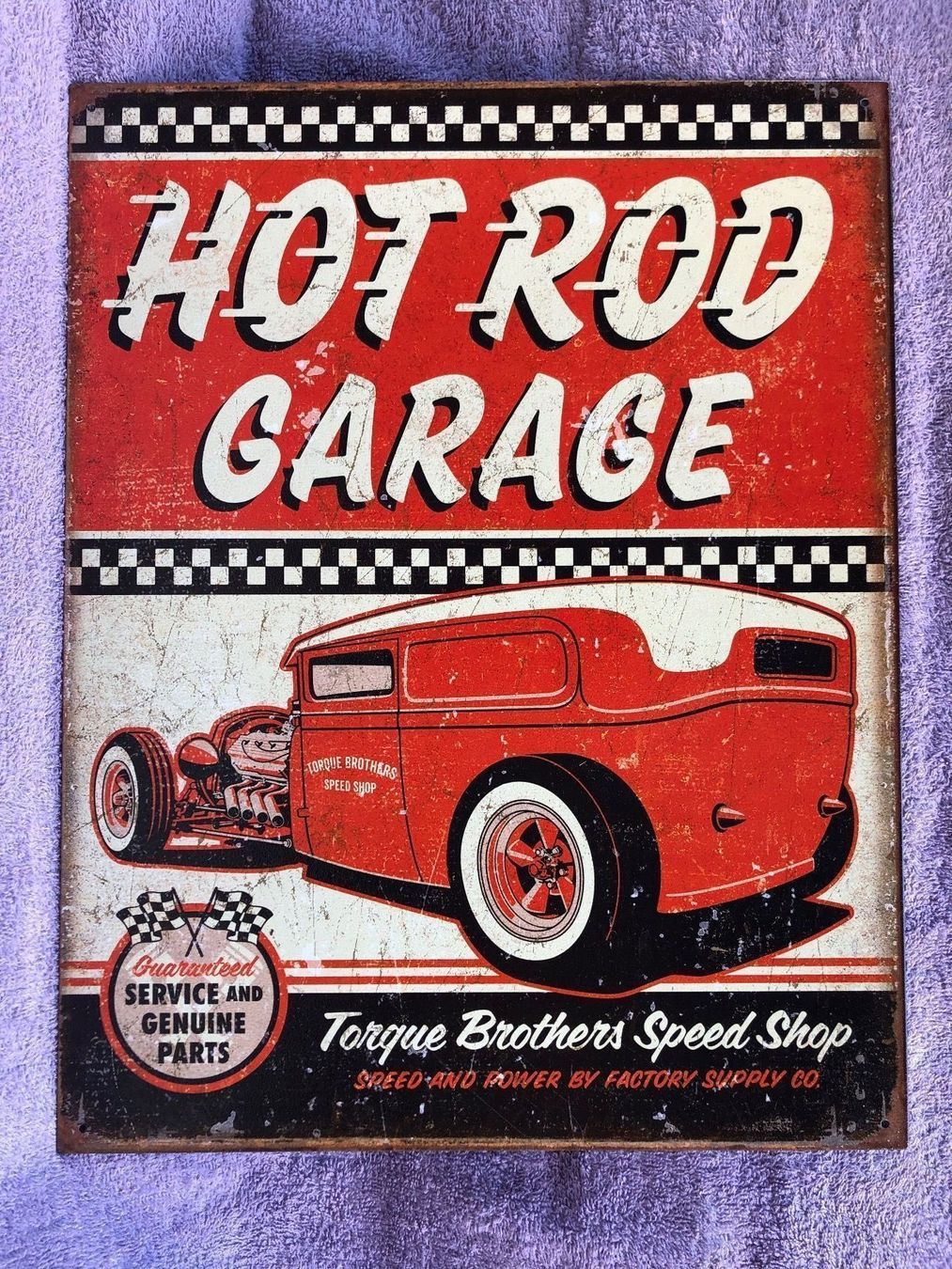 Insegne: Hot rod garage classic Oldtimer v8 – Nuovo (secondo la descrizione) da Reinach AG venduto da rares75