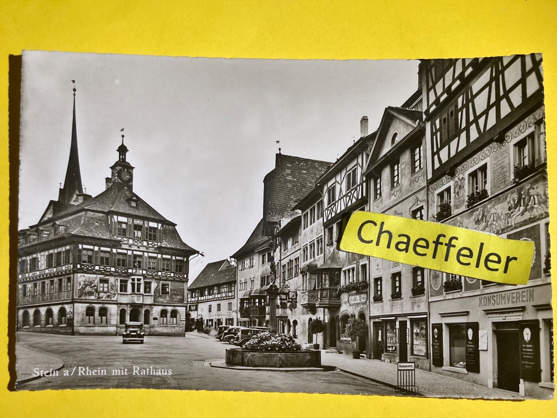 Ansichtskarten: 1947 Stein am Rhein mit Rathaus – Gebraucht aus Zürich von Chaeffeler