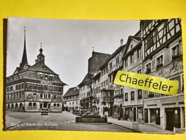 1947 Stein am Rhein mit Rathaus
