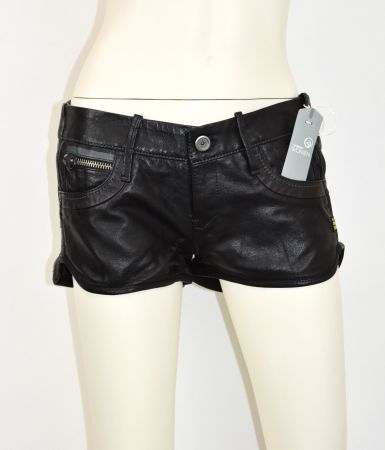 G-Star Raw Damen Mini Hose/Shorts/Lamm Leder/schwarz/Gr.26
