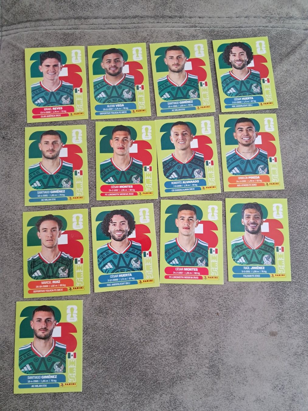 Panini Cartes à collectionner: 13 x Paninisticker 2026 / Mexiko – Neuf (Voir description) à Weinfelden par Da-ryn01