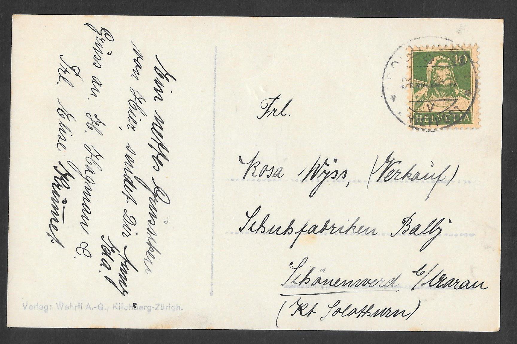 Cartoline postali: Solothurn Aarequai – Usato da Olten venduto da clotaldi 1