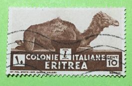 Briefmarken aus Italienisch-Eritrea Dromedar GESTEMPELT