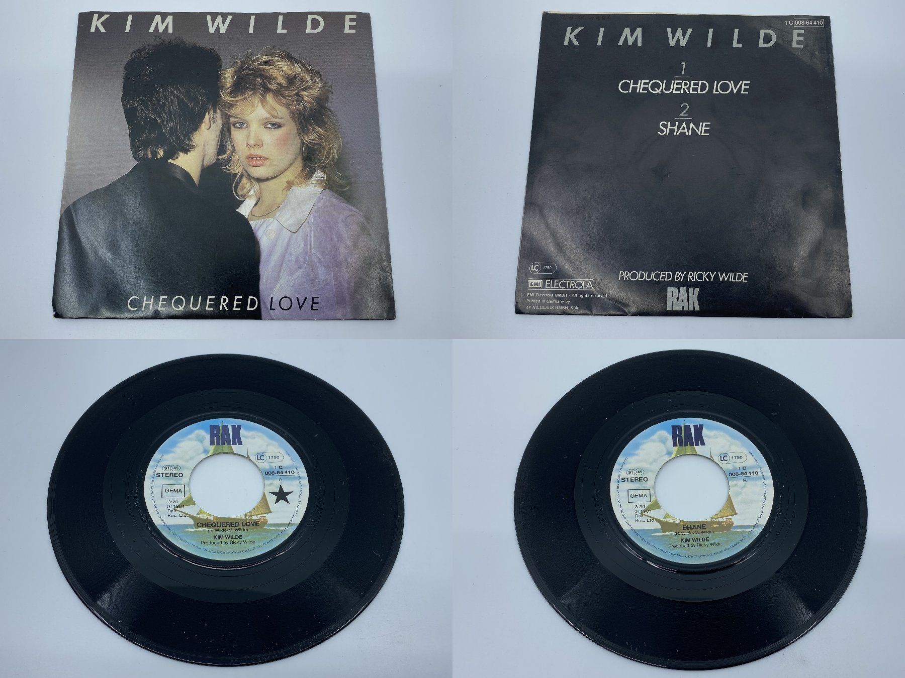 Schallplatten: Kim Wilde - Chequered Love und Shane – Gebraucht aus Langwiesen von Restposten-24