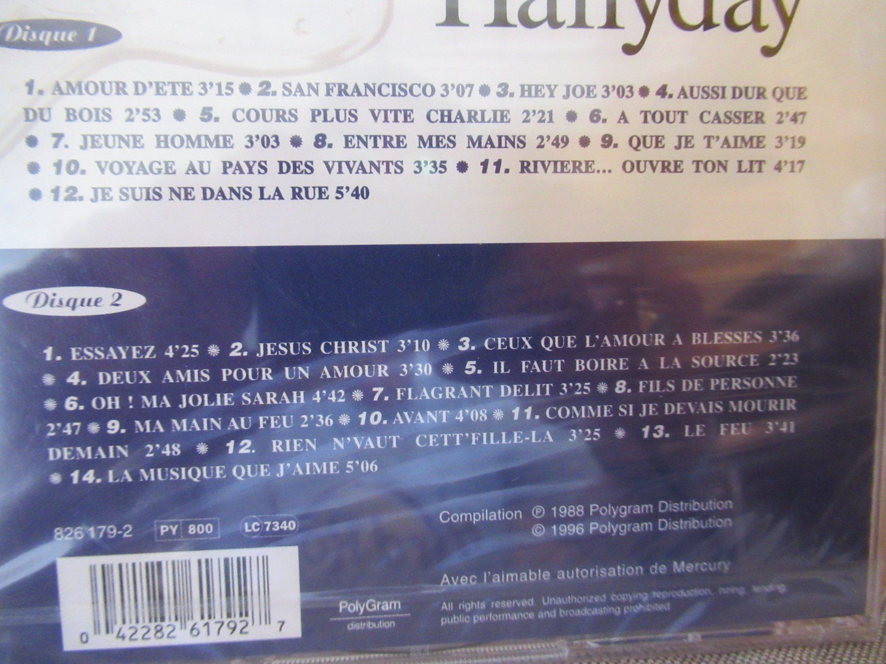 CD: JOHNNY HALLYDAY - 26 TITRES - 2 CD - NEUF & SCELLE – Nuovo e nell'imballaggio originale da Grône venduto da Mire01 1