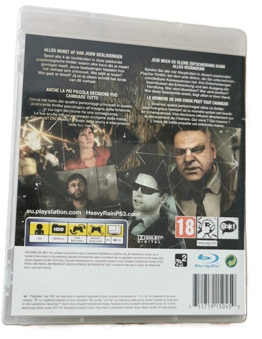 Giochi: HEAVY RAIN    (PS3-Game, ab 18) – Usato da Wilen b. Wollerau venduto da morethanmusic 2