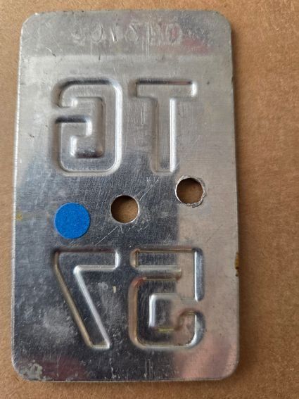 Sachs Insegne: Velonummer TG 57 plaque Velo – Usato da Schenkon venduto da Uhu007 1