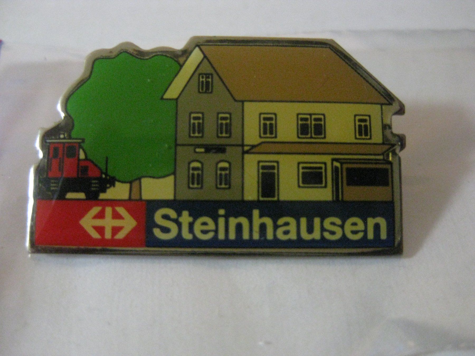 SBB/CFF/FFS Placchette & Badge: SBB Bahn / Bahnhof Steinhausen Limitiert – Usato da Münchenbuchsee venduto da neuwertig-gespart 2