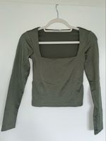 Stradivarius Langarmshirt olivgrün