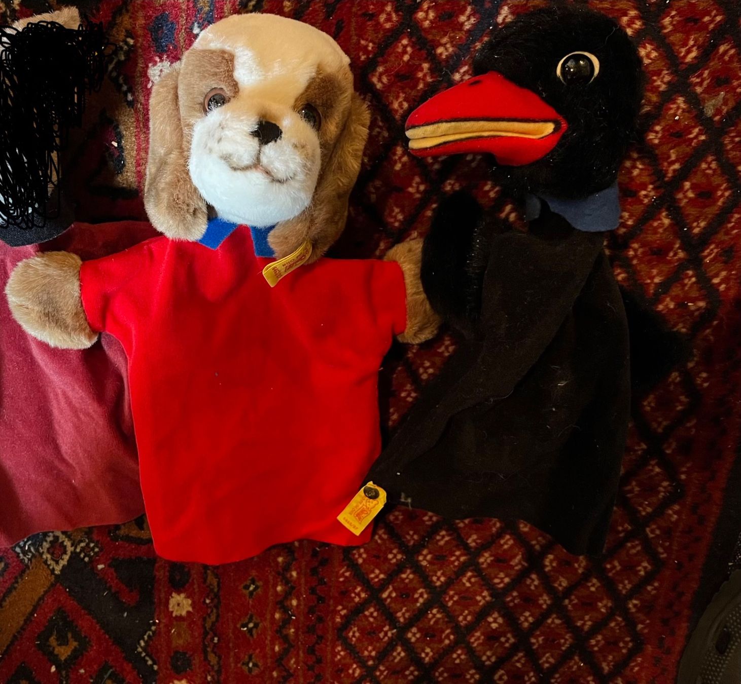 Steiff Giocattoli: 2 ältere Steiff Handpuppen, Vintage – Usato da Urnäsch venduto da schneewittli. 1