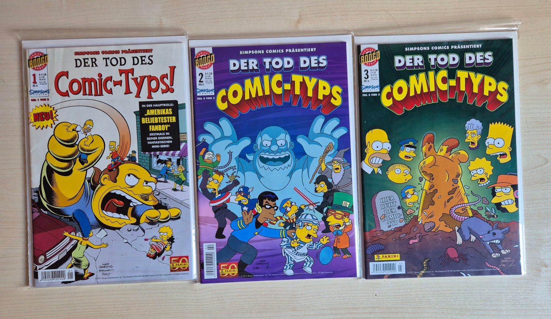 Fumetti: Der Tod des Comic-Typs Nr. 1 bis 3 – Usato da Sargans venduto da Gkohler0