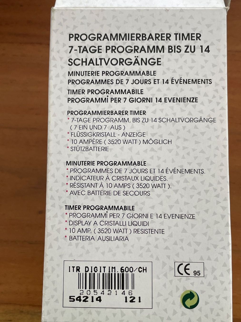 Interruttori: Intertronic Digi-Timer 600CH, ungebraucht – Usato da St. Gallen venduto da Gallus8 1