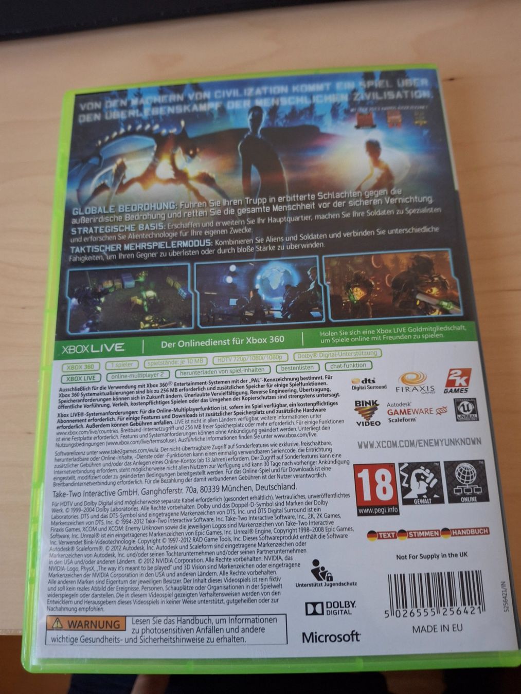 Jeux: XCOM ENEMY UNKNOWN XBOX 360 – D'occasion à Ipsach par Wildlifecolors 1