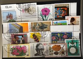 DEUTSCHLAND BRIEFMARKEN GESTEMPELT 