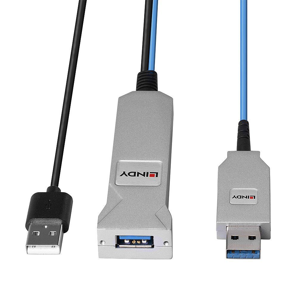 Cavi: Lindy 100m Fibre Optic USB 3.0 Kabel – Nuovo e nell'imballaggio originale da Berneck venduto da Koenner.J 3