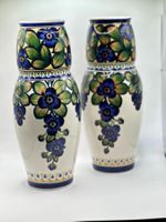 2x Vintage Aluminia Vase - Coppenhagen, Dänemark